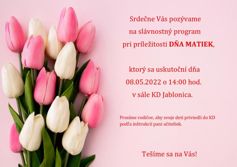 Deň matiek 2022