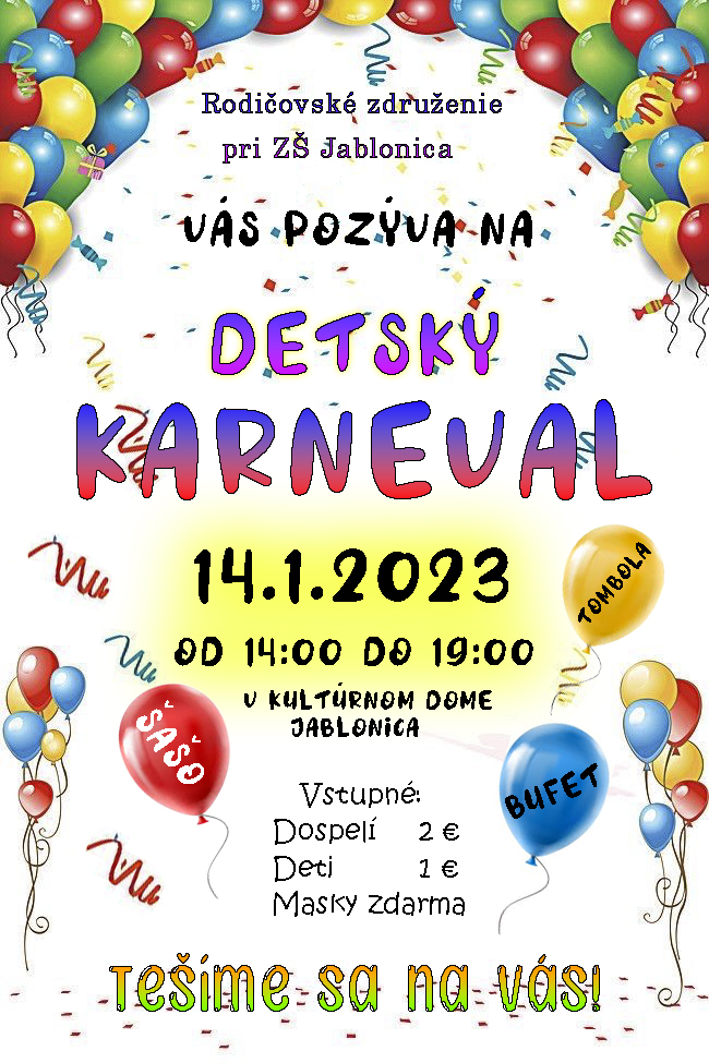 Detský karneval 2023